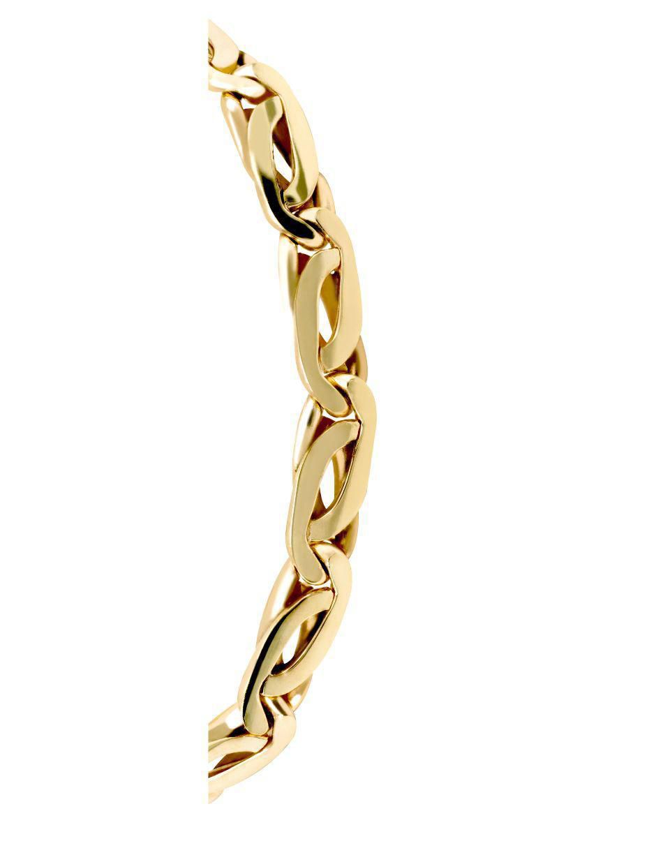 Pulsera de oro amarillo 14 K con acabado brillante 4