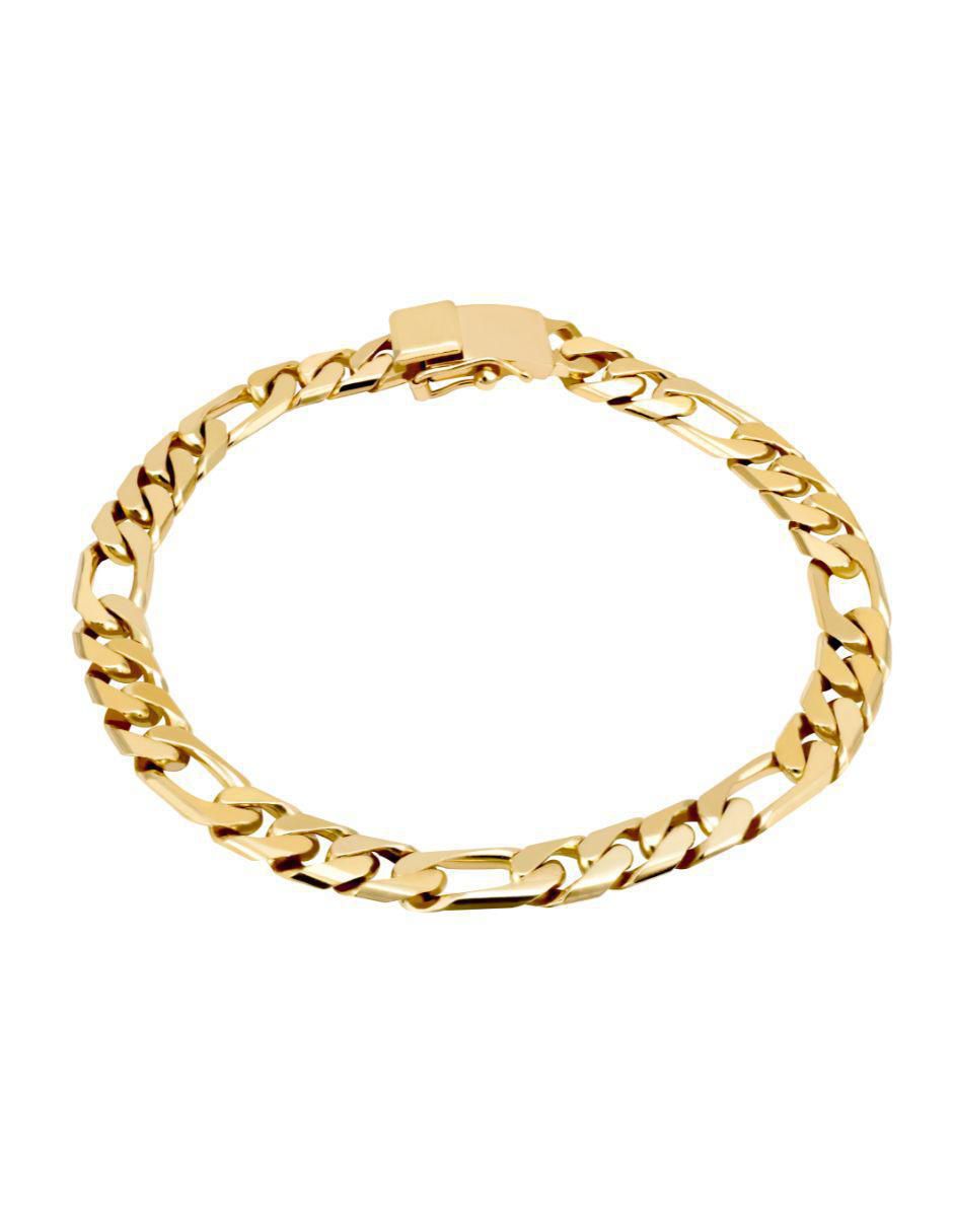 Pulsera de oro amarillo 14 K con acabado brillante