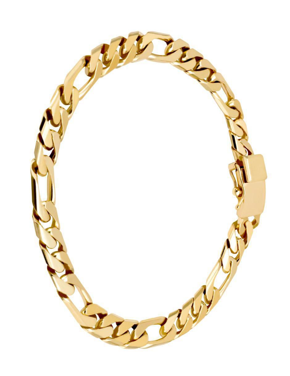 Pulsera de oro amarillo 14 K con acabado brillante 2