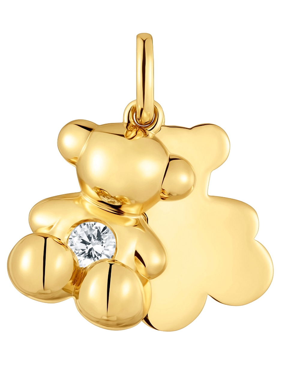 Dije de oso bold bear lgd de plata P 925 diamante