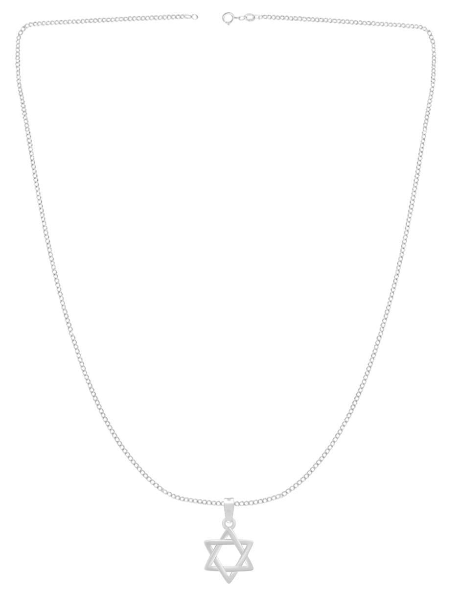 Collar con dije de estrella de plata P 925 2