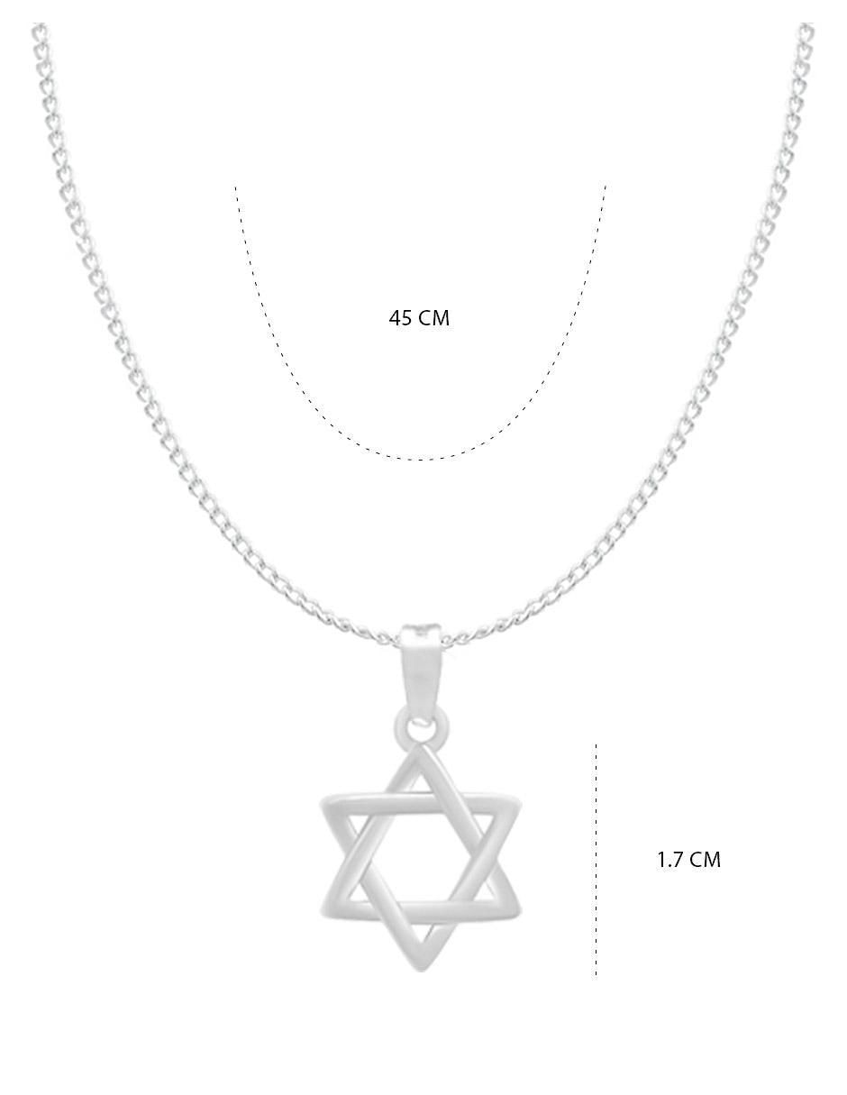 Collar con dije de estrella de plata P 925 5