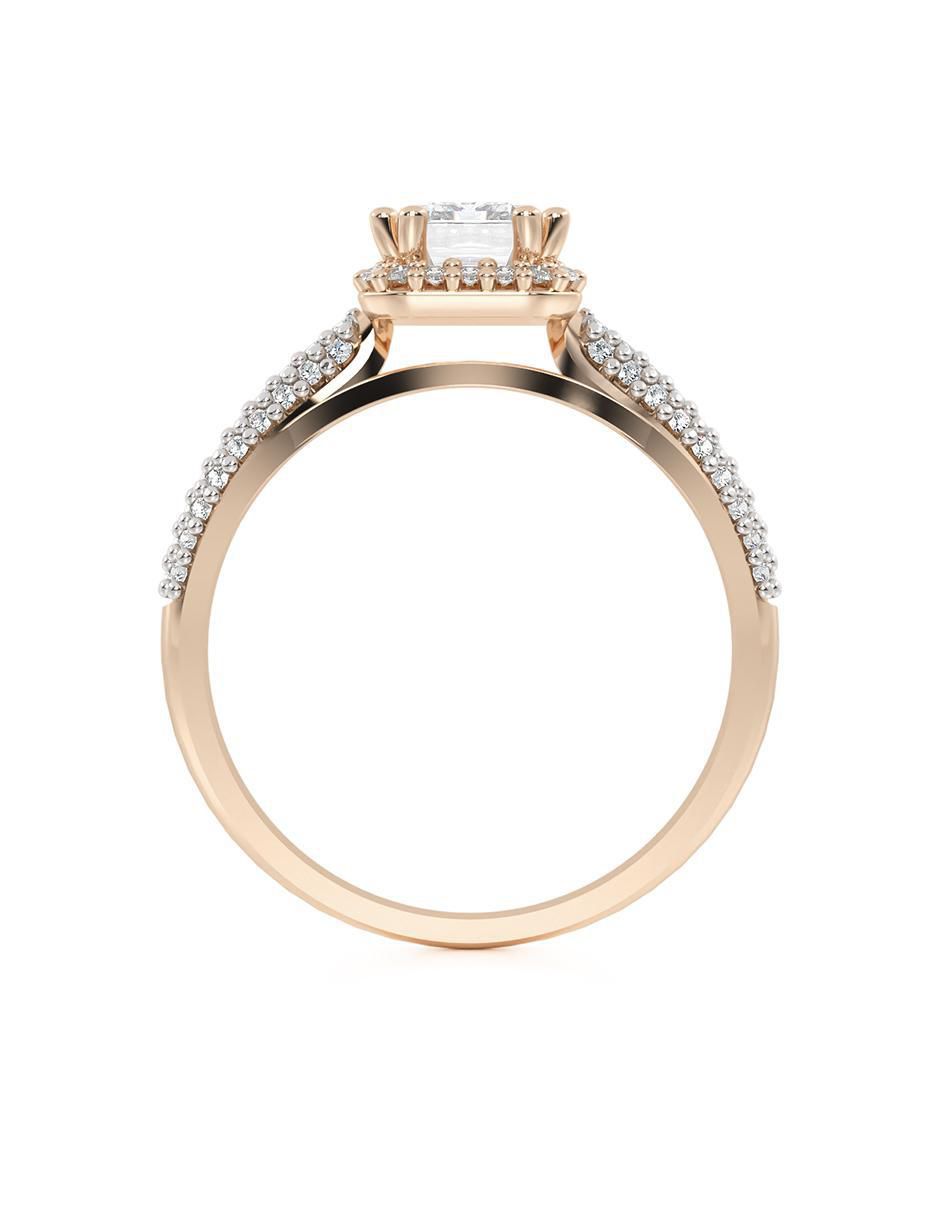 Anillo de compromiso de oro 10 k 3