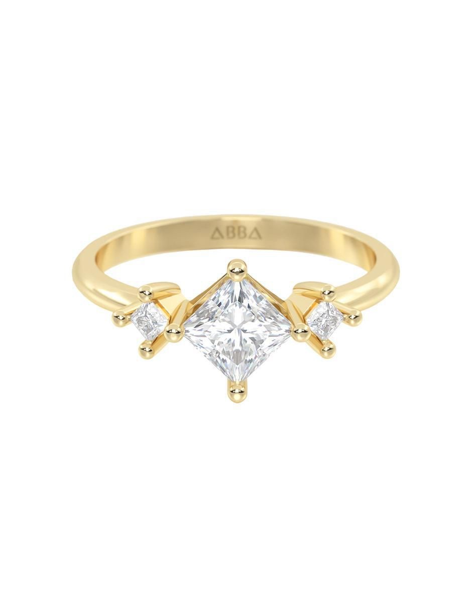 Anillo de compromiso de oro 14 k Anillo de compromiso de oro 14 k