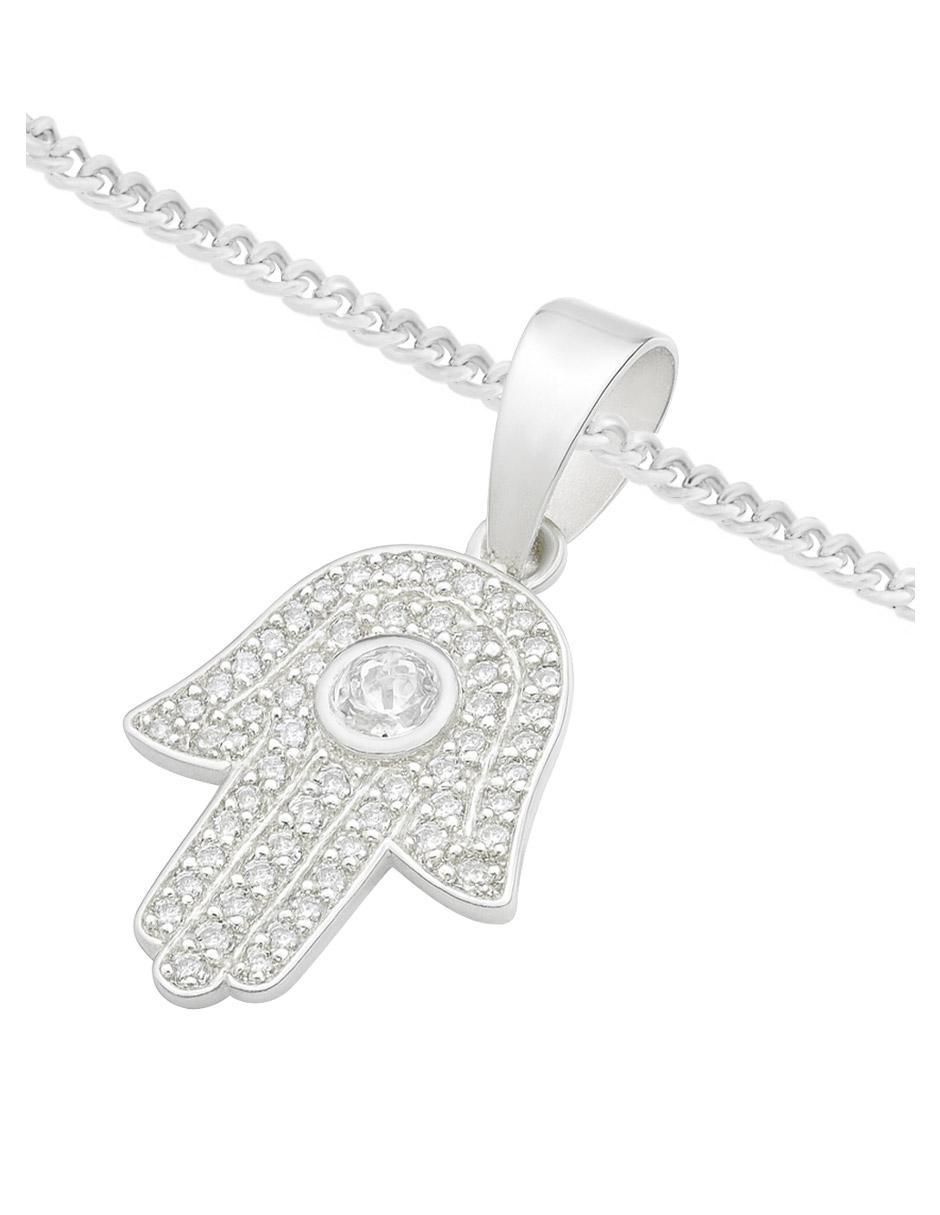 Collar con dije no aplica "de (si aplica)" mano clepsidra ninguna "de" plata p 925