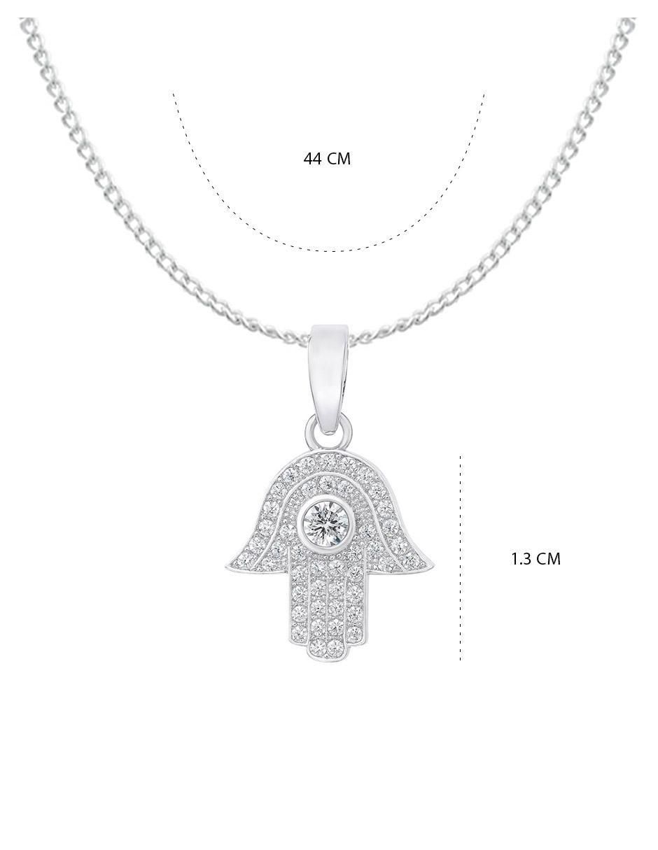 Collar con dije no aplica "de (si aplica)" mano clepsidra ninguna "de" plata p 925