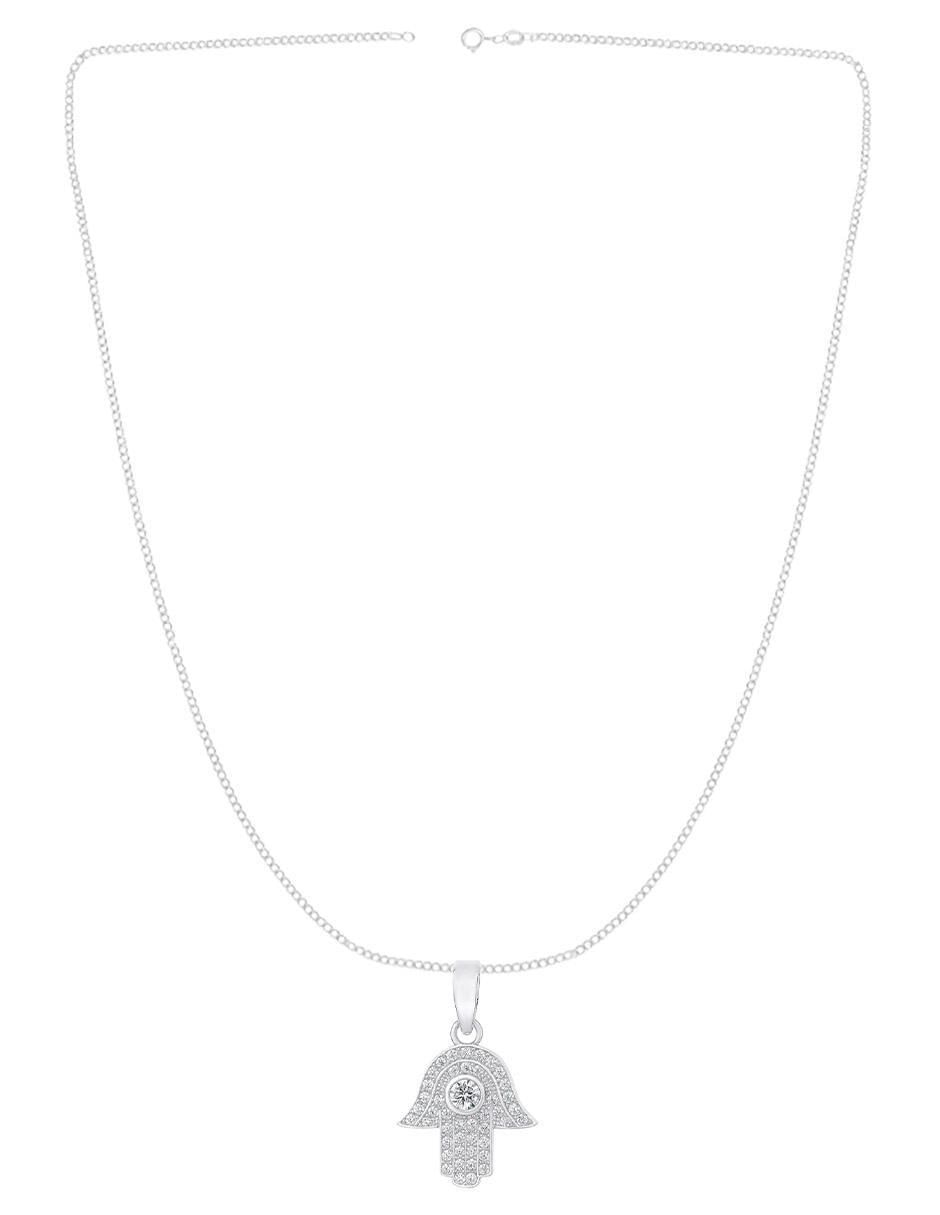 Collar con dije no aplica "de (si aplica)" mano clepsidra ninguna "de" plata p 925