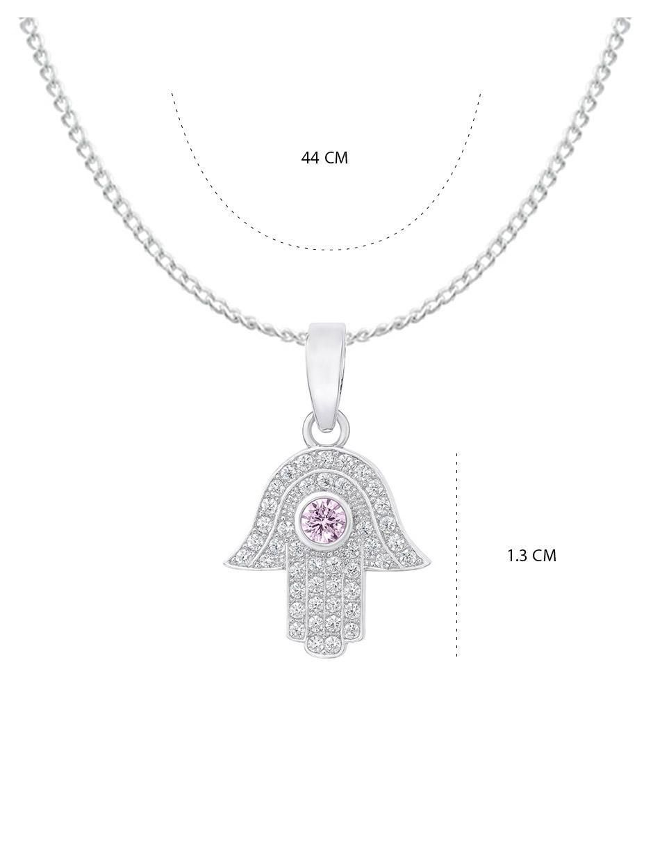 Collar con dije de mano de plata P 925 6