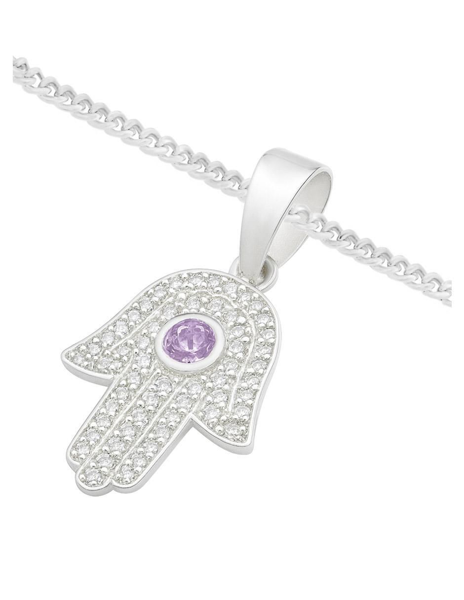 Collar con dije de mano de plata P 925 3