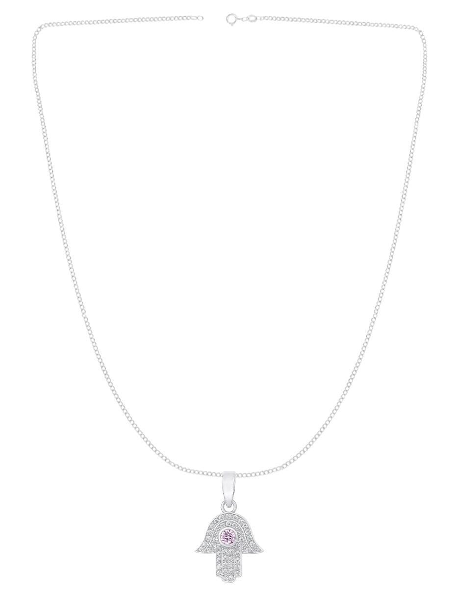 Collar con dije de mano de plata P 925 4