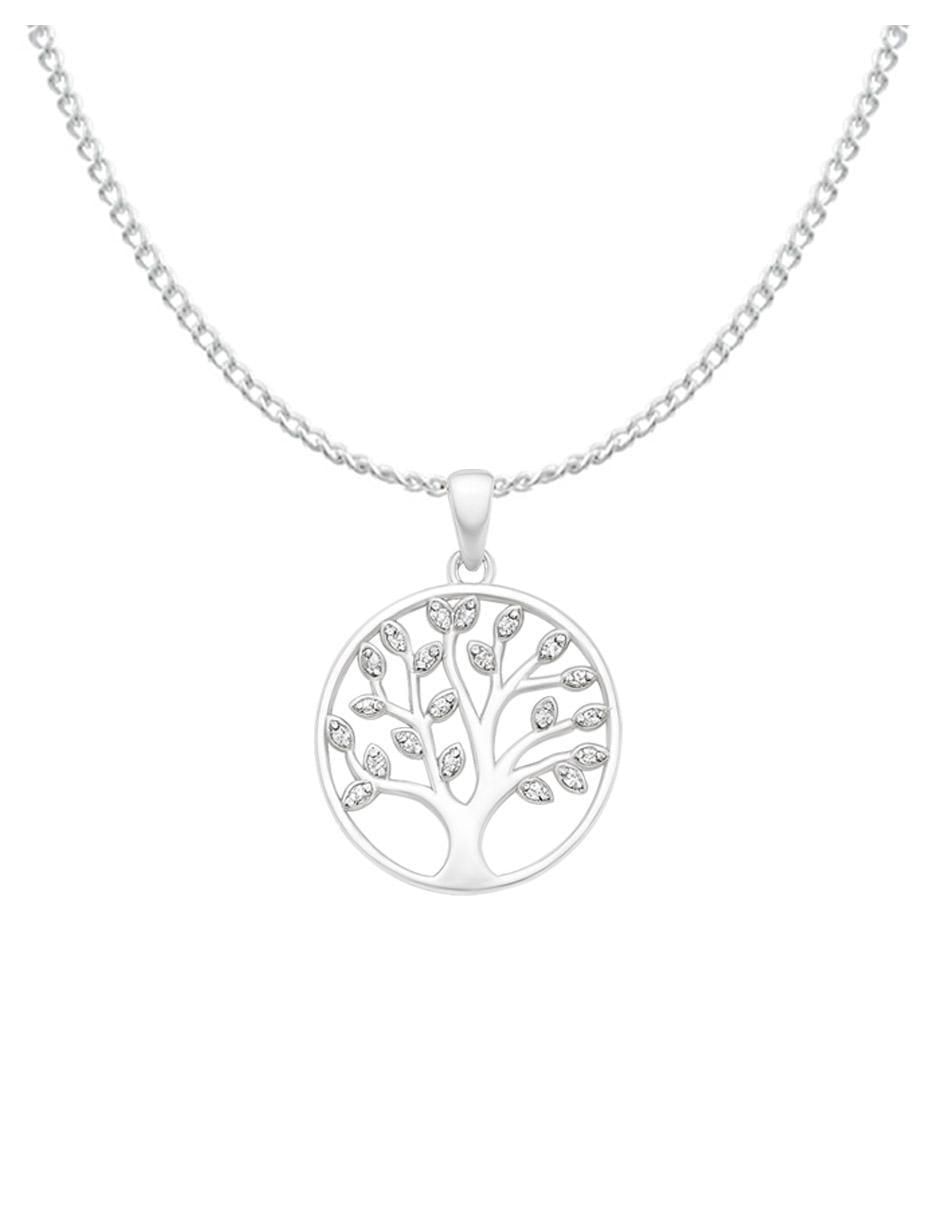 Collar con dije de árbol de plata P 925 2