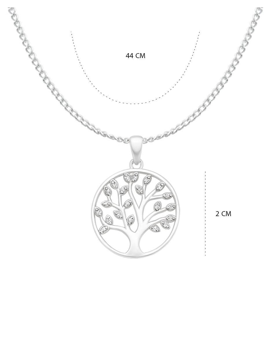 Collar con dije de árbol de plata P 925 6