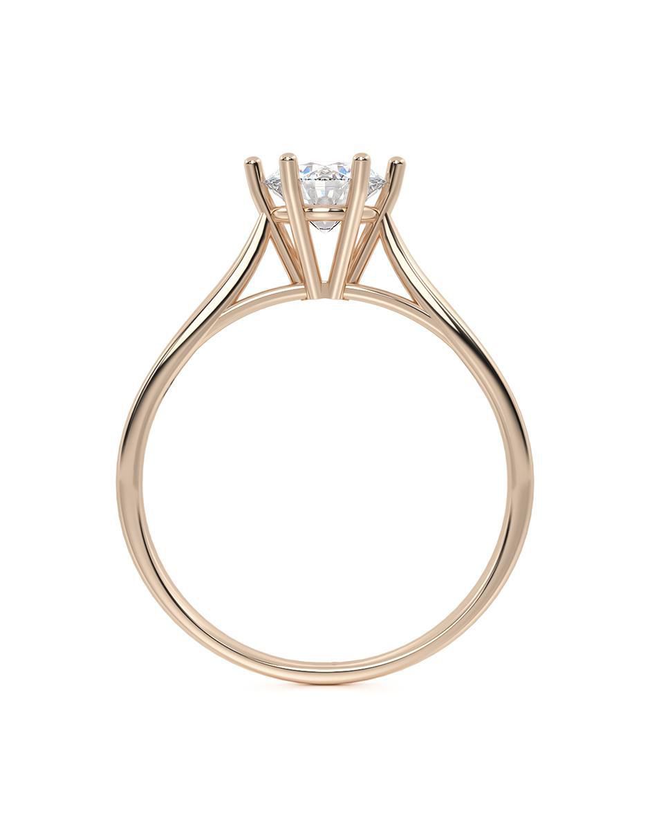 Anillo de compromiso de oro 14 k 2