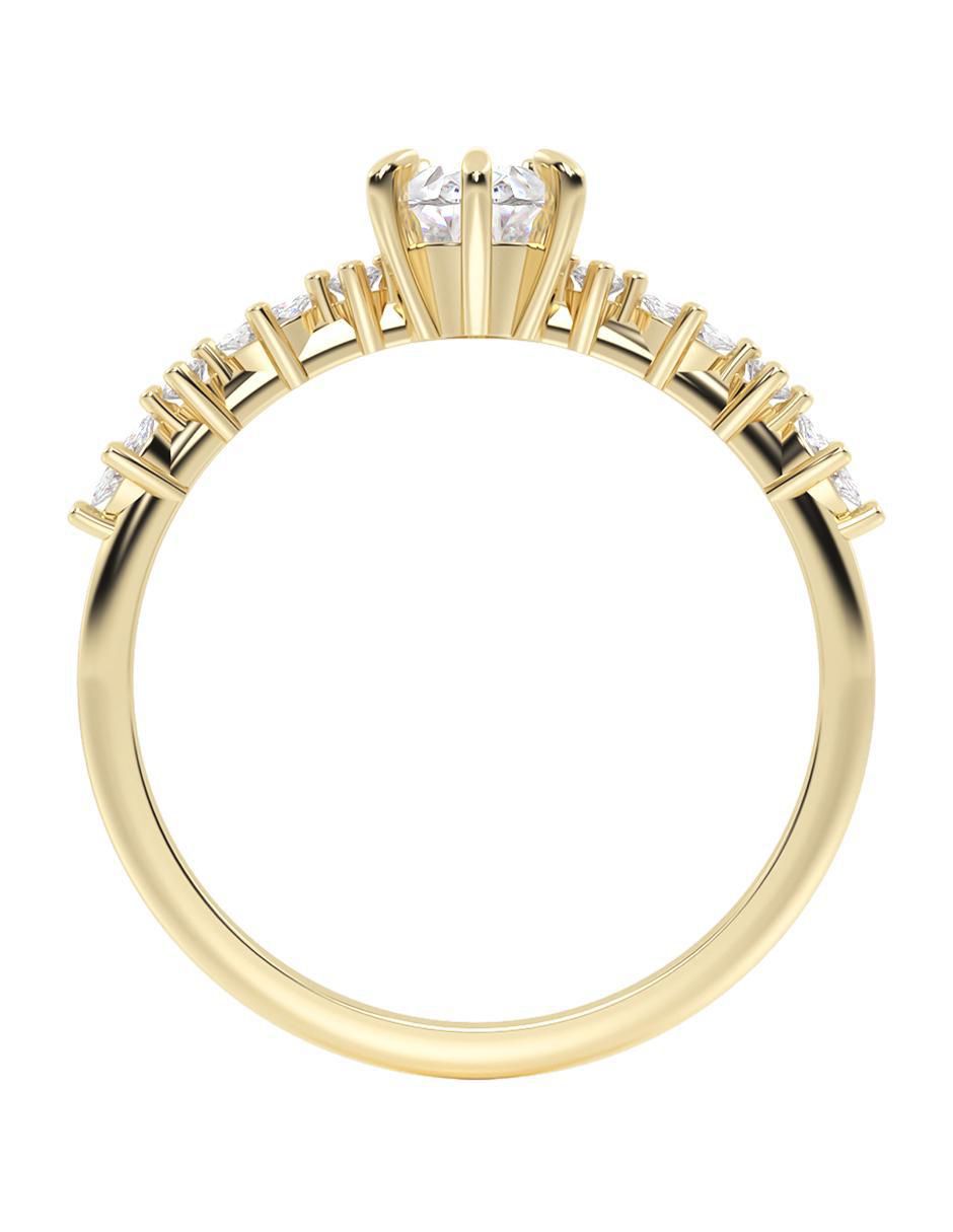 Anillo de compromiso 14 k 3