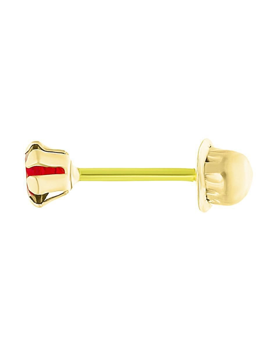 Broqueles de oro 10 K zirconia 2