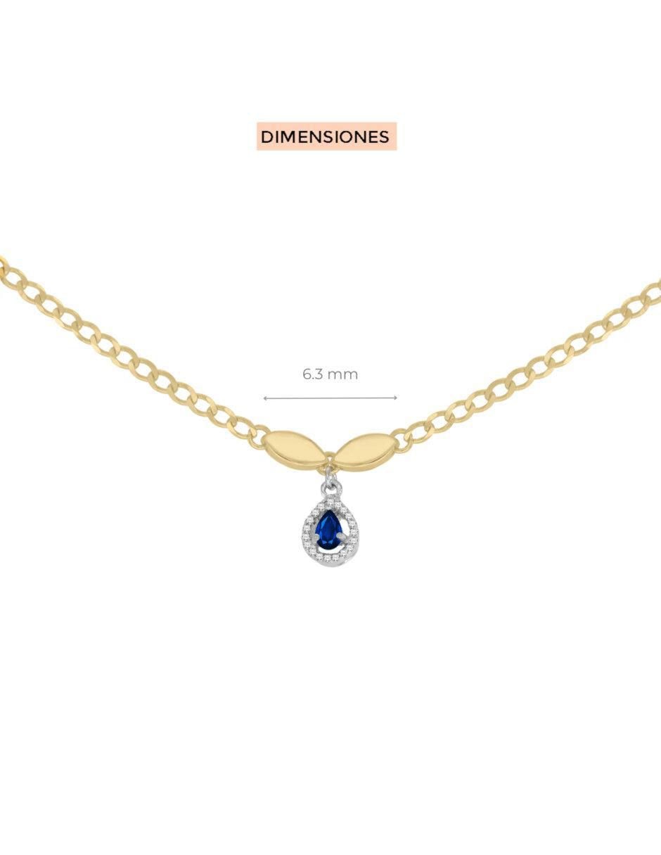 Gargantilla ovalada Cristina de oro 14 K 3