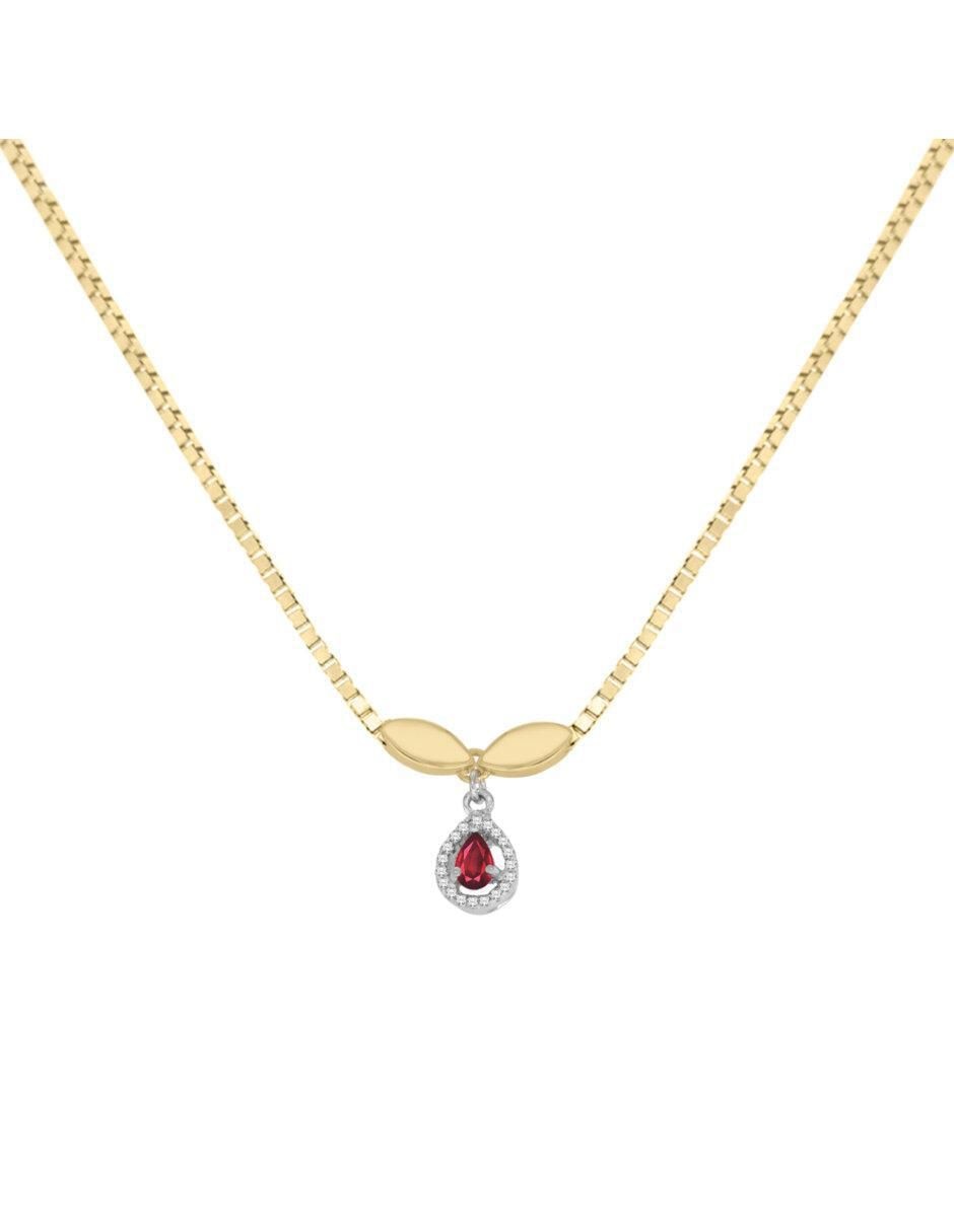 Gargantilla ovalada Cristina de oro 14 K