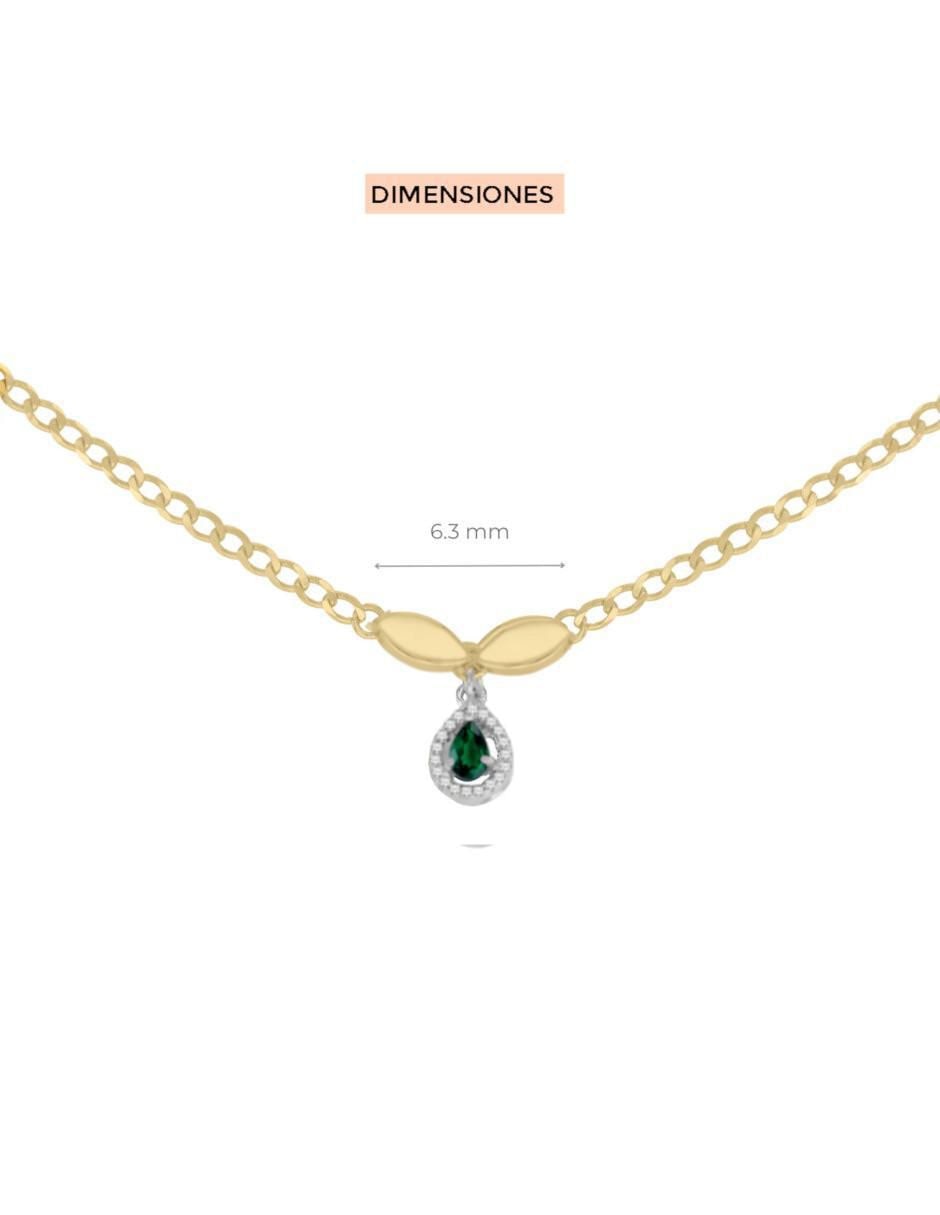 Gargantilla ovalada Cristina de oro 14 K 2