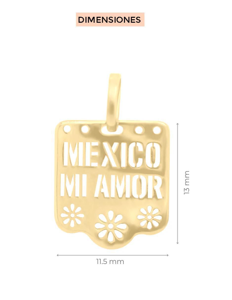 Dije de letrero amatl de oro 14 K 3