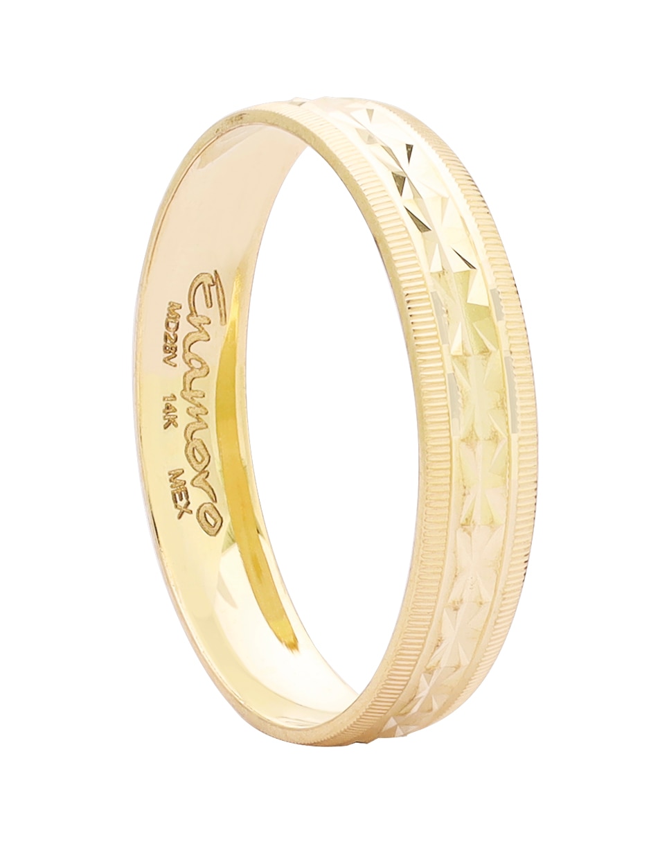 Argolla de oro 14 k 3
