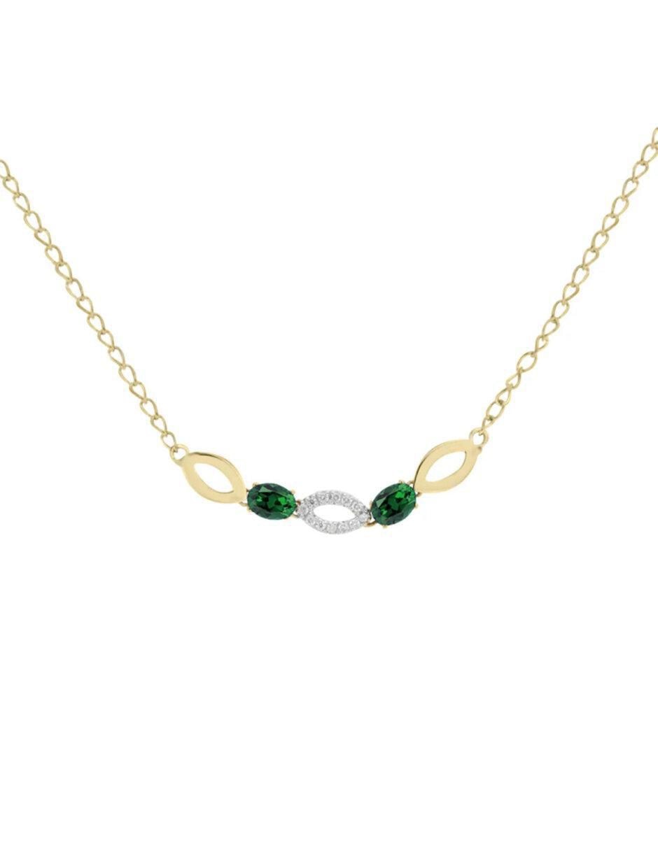 Gargantilla ovalada Noa de oro 14 K Gargantilla ovalada Noa de oro 14 K