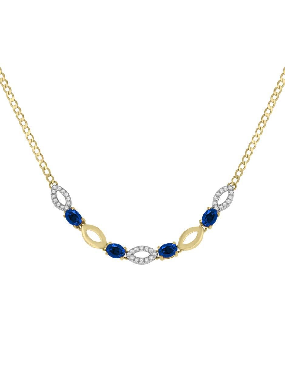 Gargantilla ovalada Noa de oro 14 K