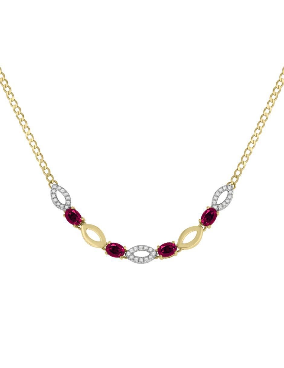Gargantilla ovalada Noa de oro 14 K Gargantilla ovalada Noa de oro 14 K