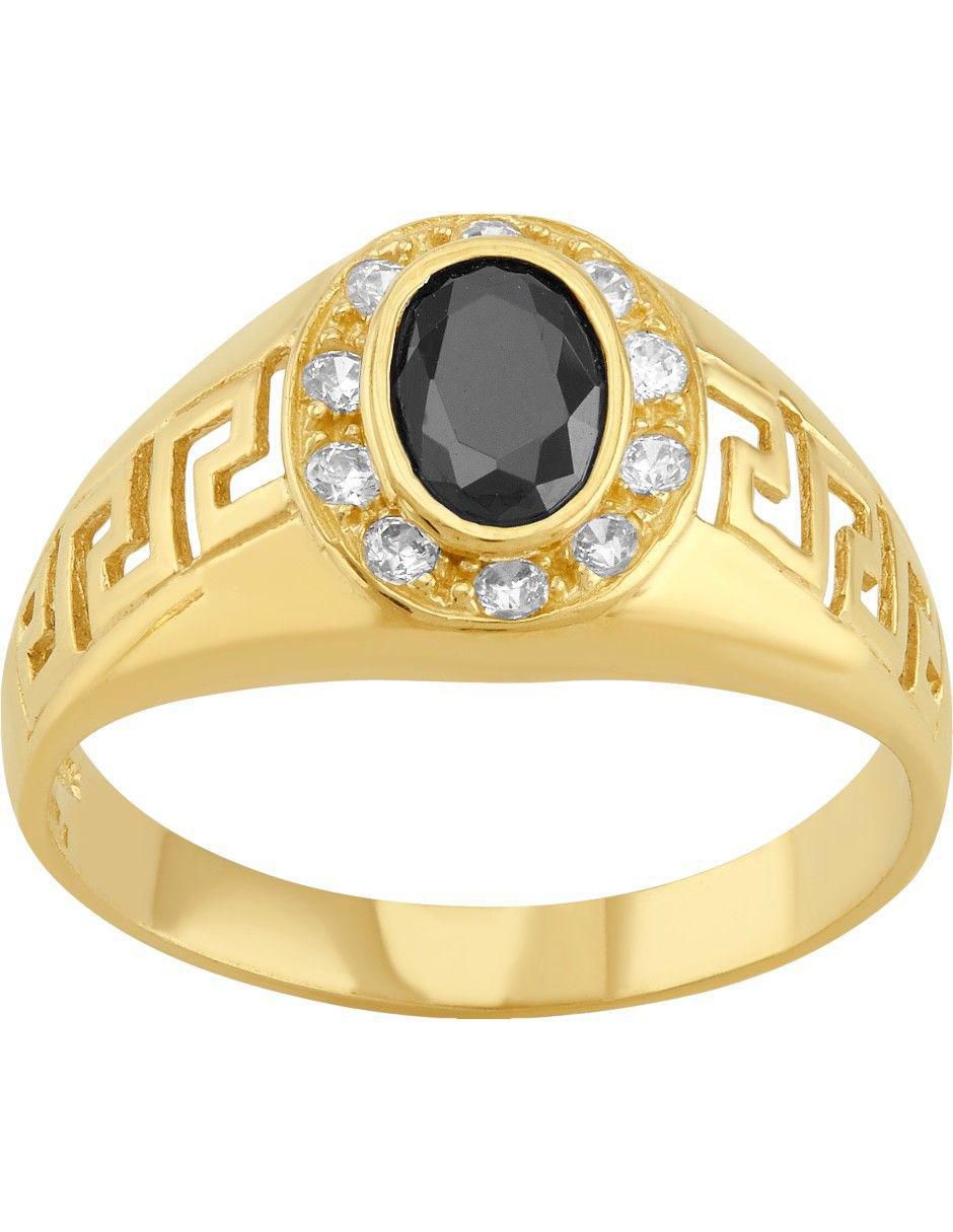 Anillo oval 10 k de oro zirconia pulido Anillo oval 10 k de oro zirconia pulido
