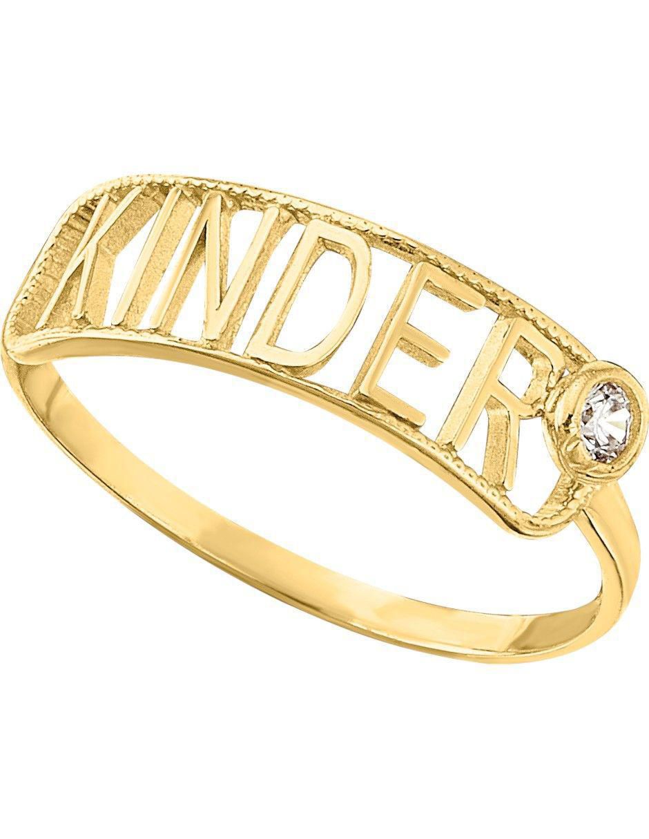 Anillo rectangular 10 k de oro zirconia pulido Anillo rectangular 10 k de oro zirconia pulido