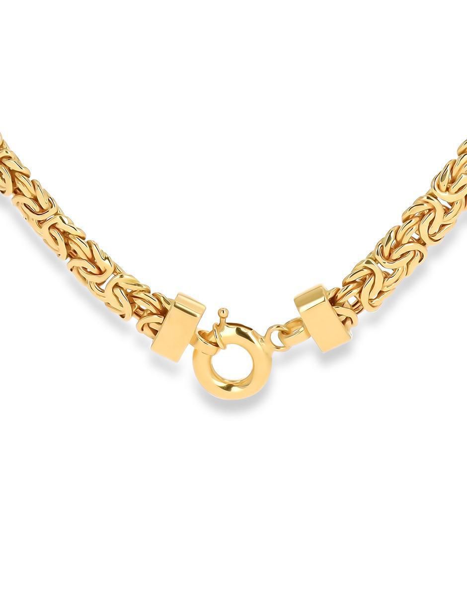 Gargantilla jaguar de pantera de oro amarillo 14 K 3