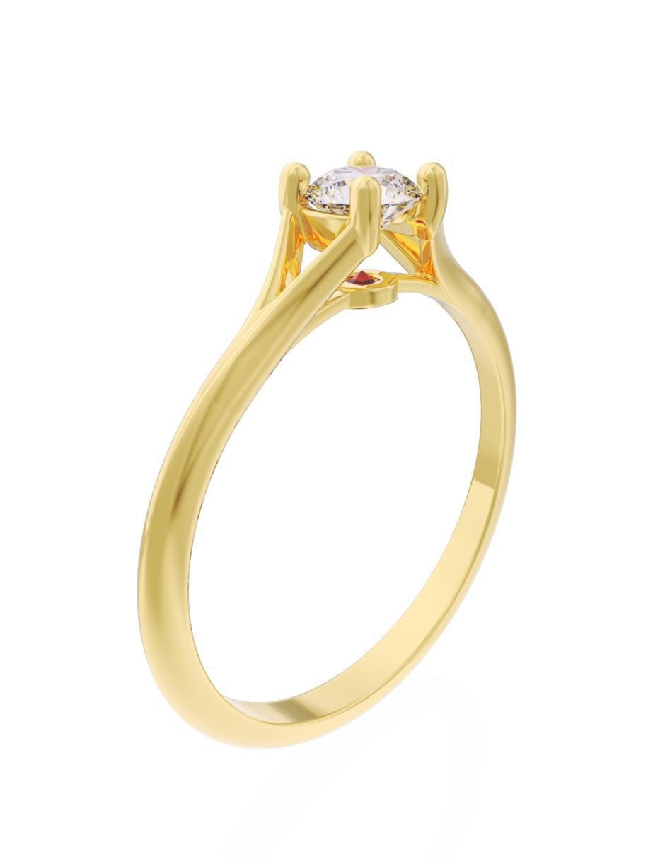 Anillo de compromiso "de" oro 14 k fonelli eternidad 2025 zirconia