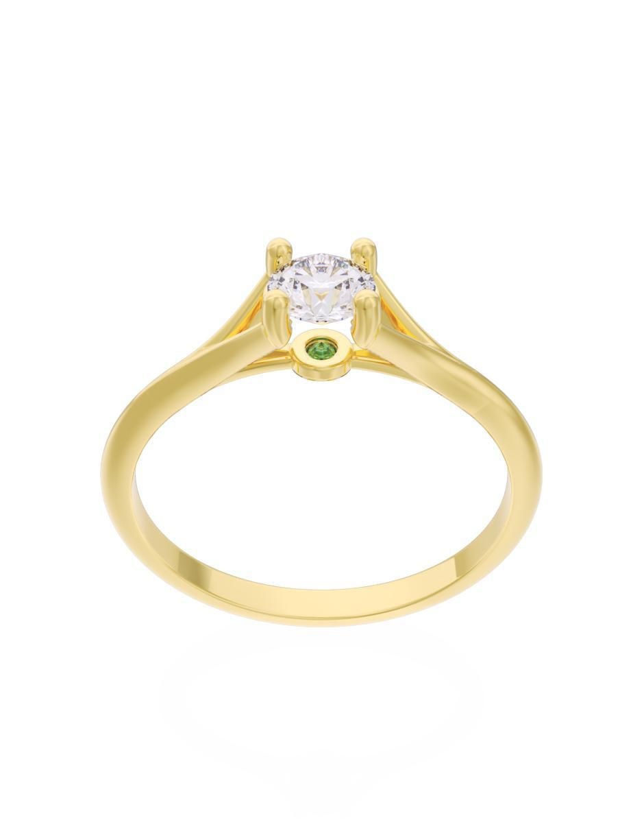 Anillo de compromiso "de" oro 14 k fonelli eternidad 2025 zirconia