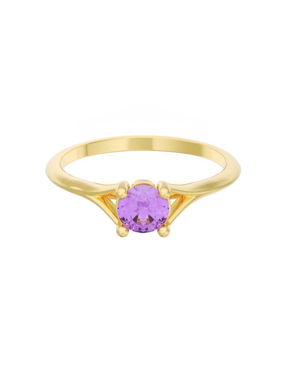 Anillo de compromiso de oro 14 k Eternidad 2025