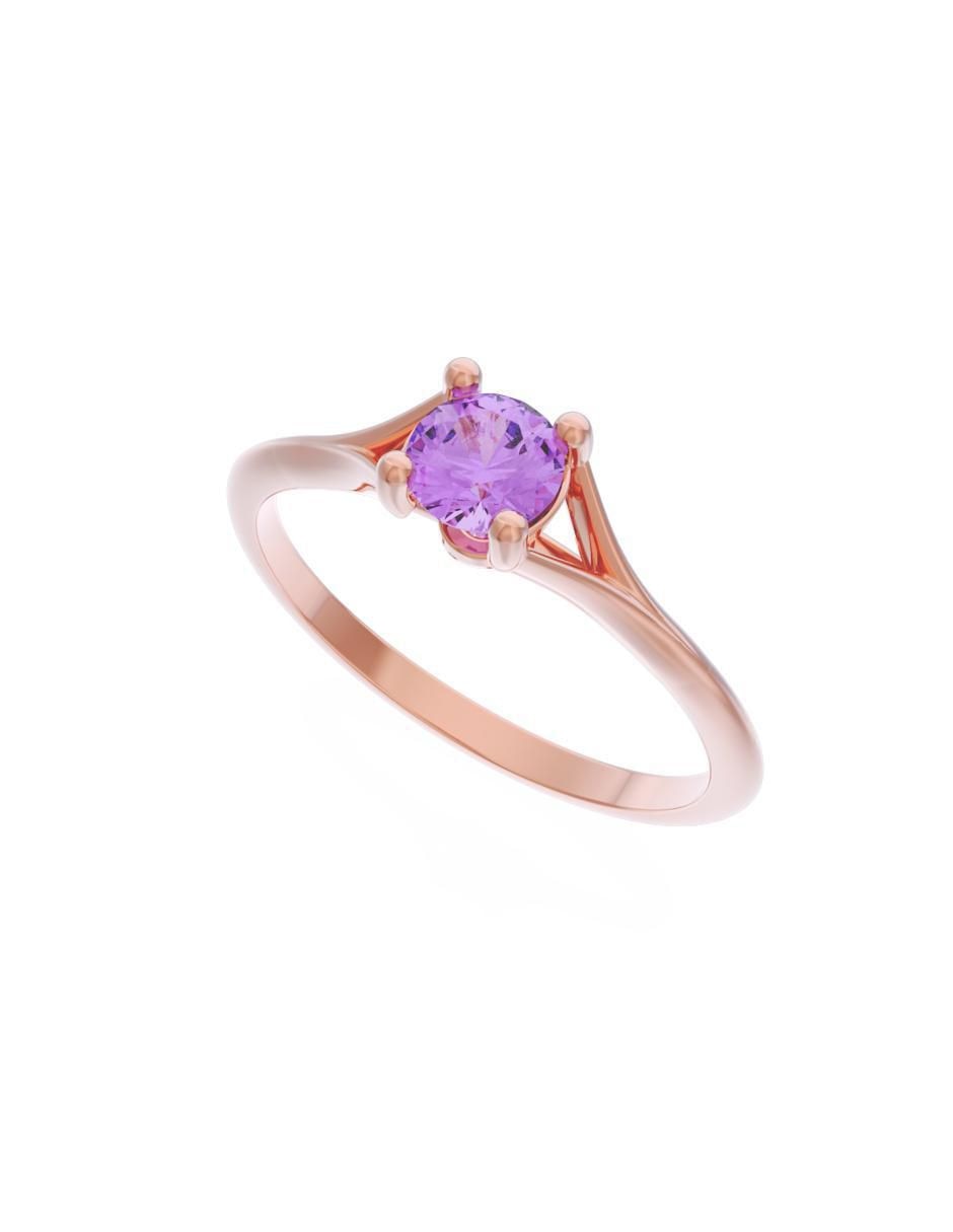 Anillo de compromiso de oro 14 k Eternidad 2025 2