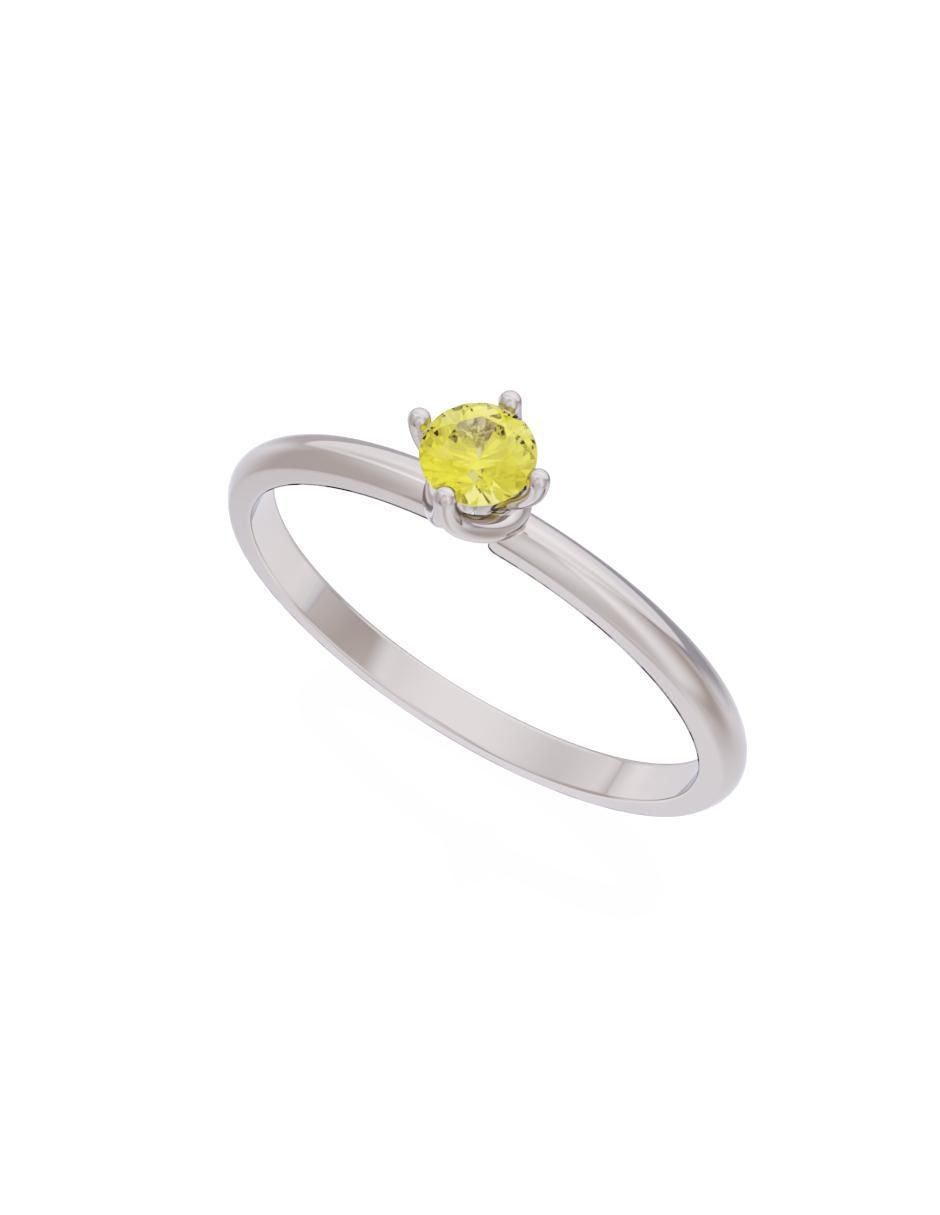 Anillo de compromiso de oro 14 k Eternidad 2025 2