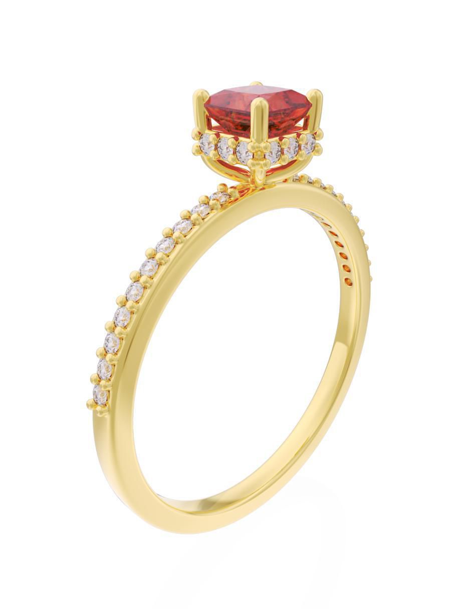 Anillo de compromiso "de" oro 14 k fonelli eternidad 2025 zirconia