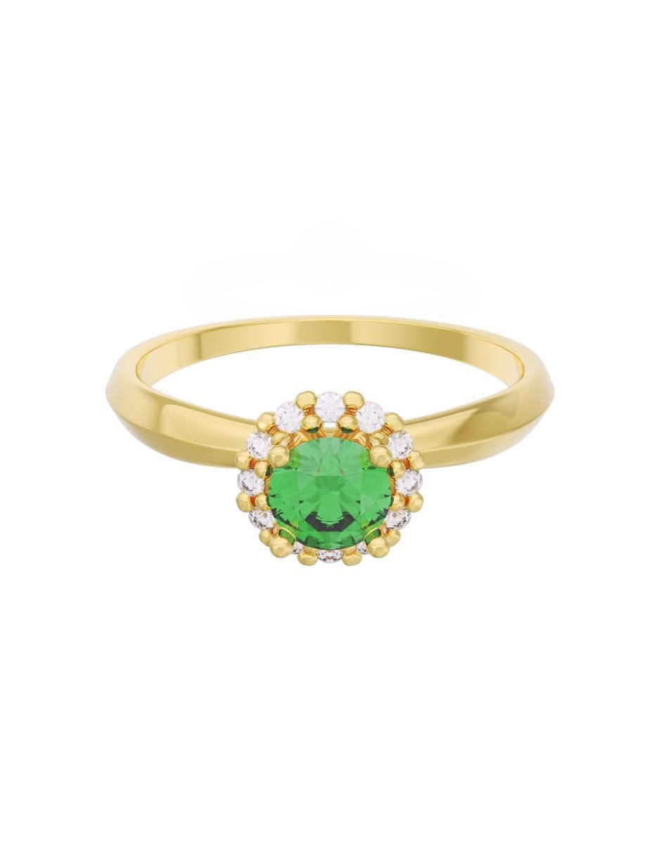 Anillo de compromiso de oro 14 k Eternidad