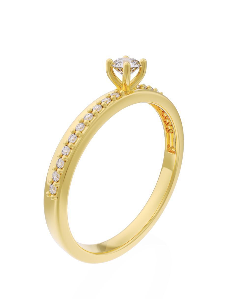 Anillo de compromiso "de" oro 14 k fonelli eternidad 2025 zirconia