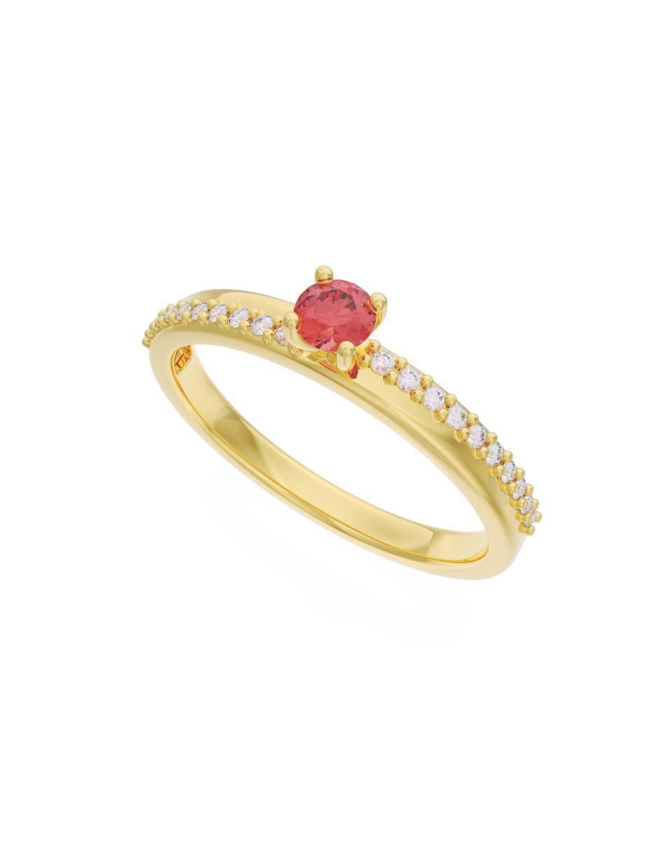 Anillo de compromiso "de" oro 14 k fonelli eternidad 2025 zirconia