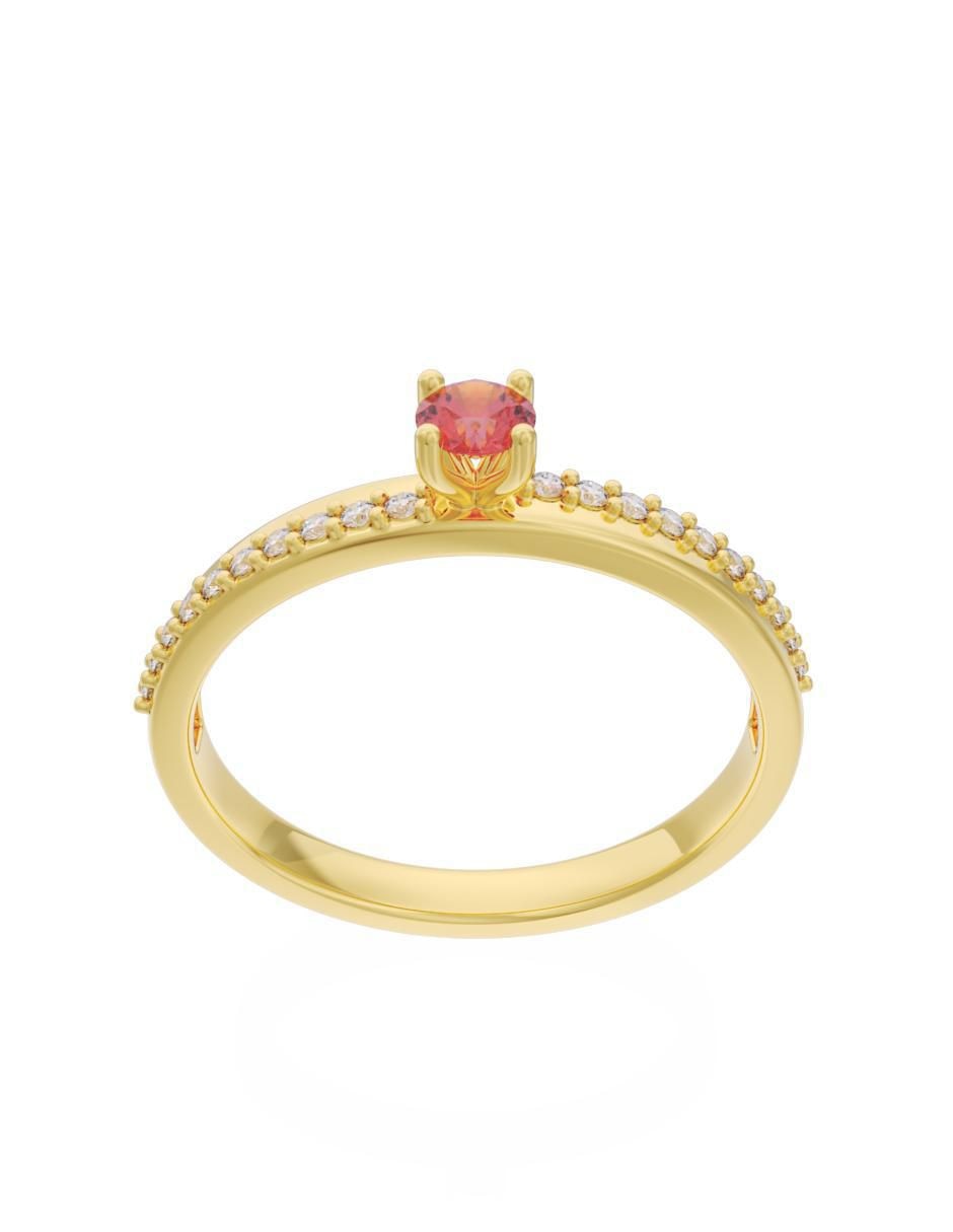 Anillo de compromiso "de" oro 14 k fonelli eternidad 2025 zirconia