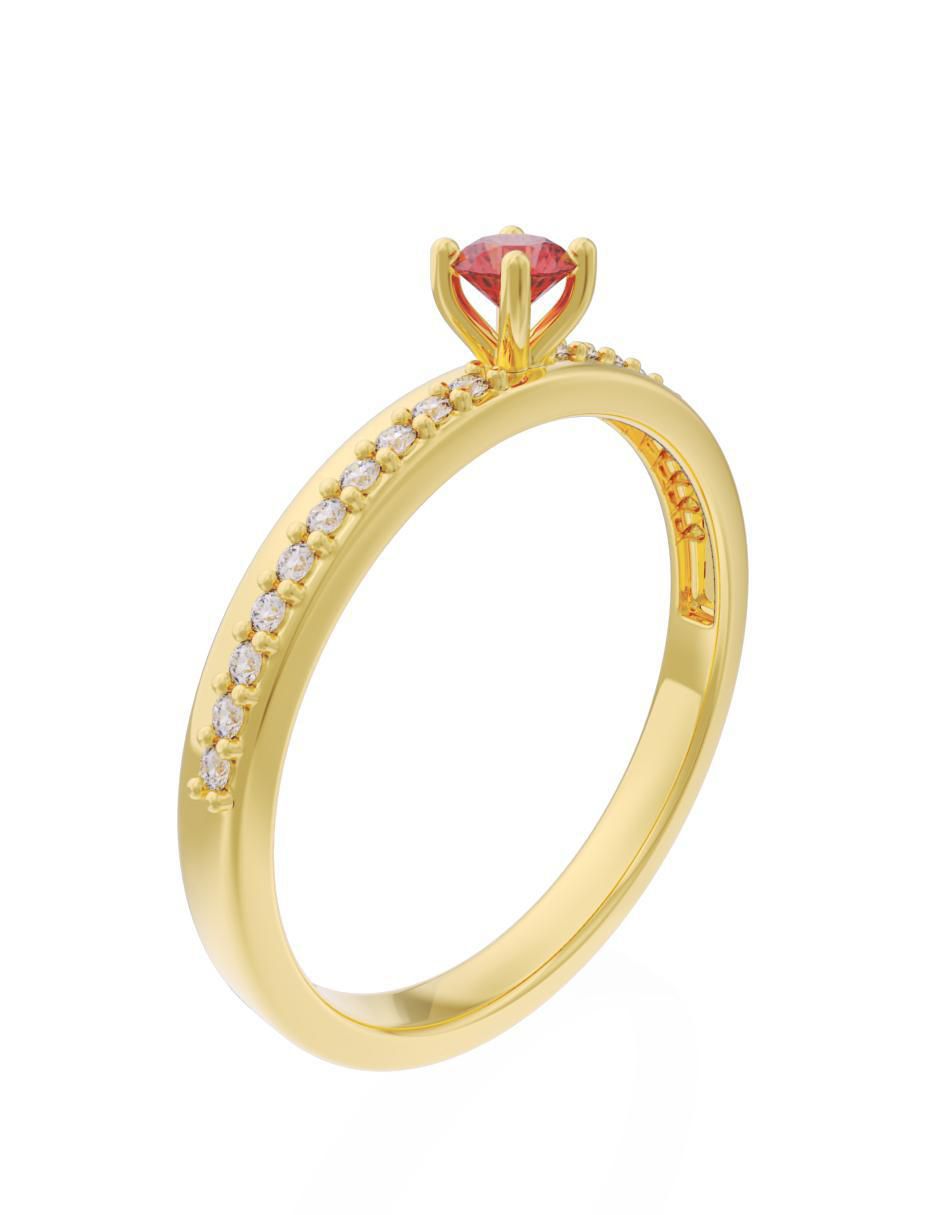 Anillo de compromiso "de" oro 14 k fonelli eternidad 2025 zirconia