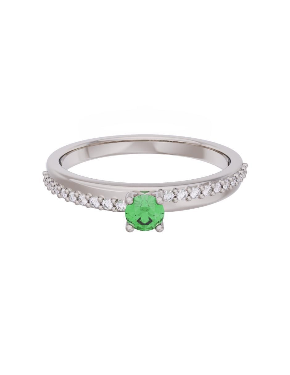 Anillo de compromiso de oro 14 k Eternidad