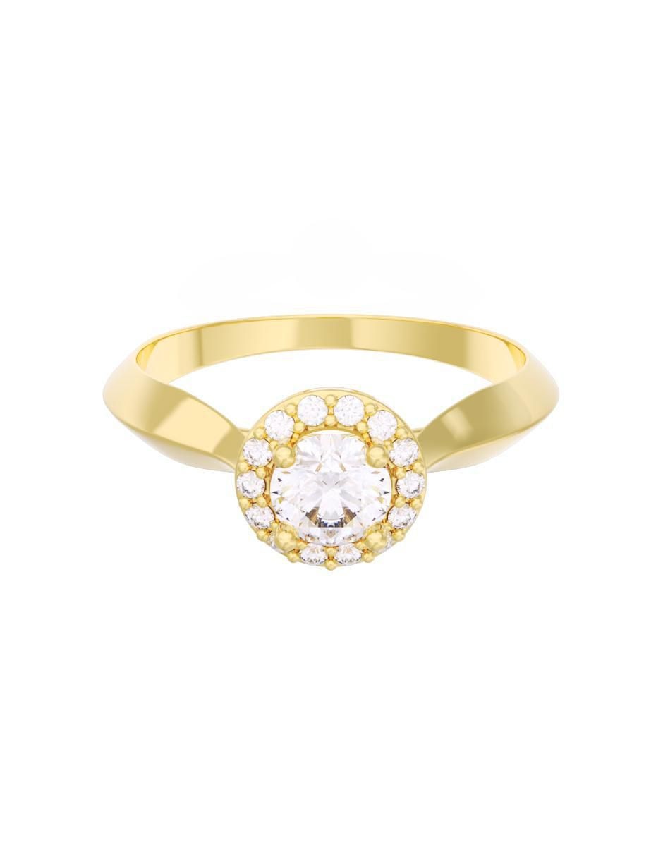 Anillo de compromiso de oro 10 k Eternidad