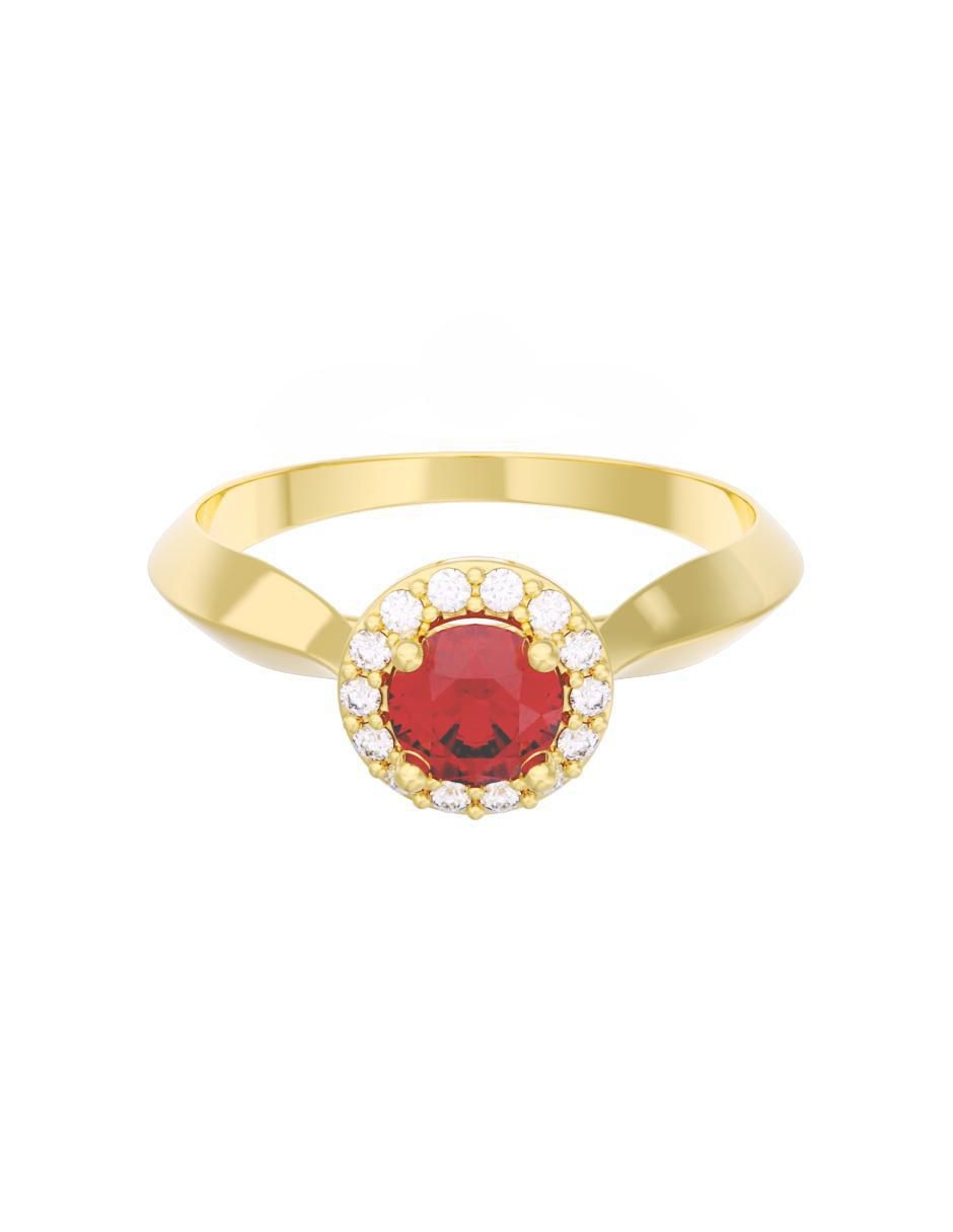 Anillo de compromiso de oro 10 k Eternidad