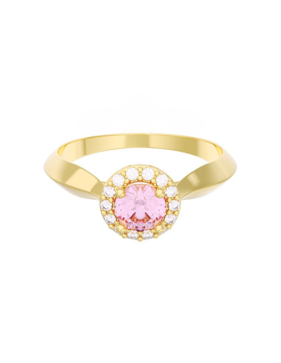 Anillo de compromiso de oro 10 k Eternidad