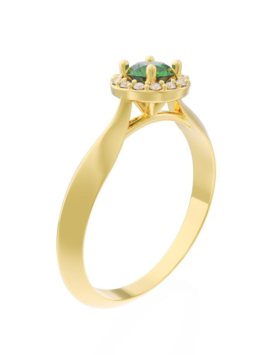 Anillo de compromiso "de" oro 10 k fonelli eternidad zirconia