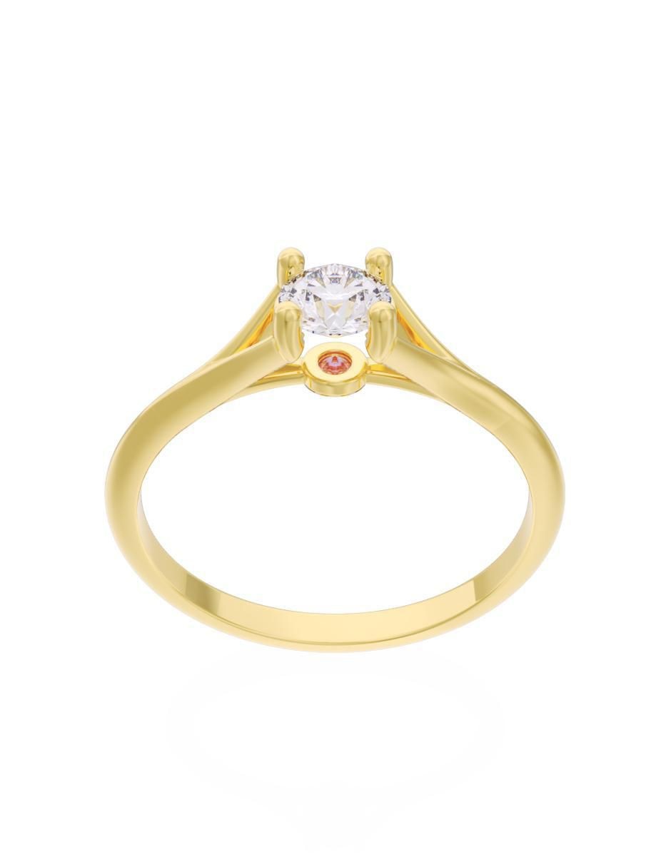 Anillo de compromiso "de" oro 10 k fonelli eternidad zirconia
