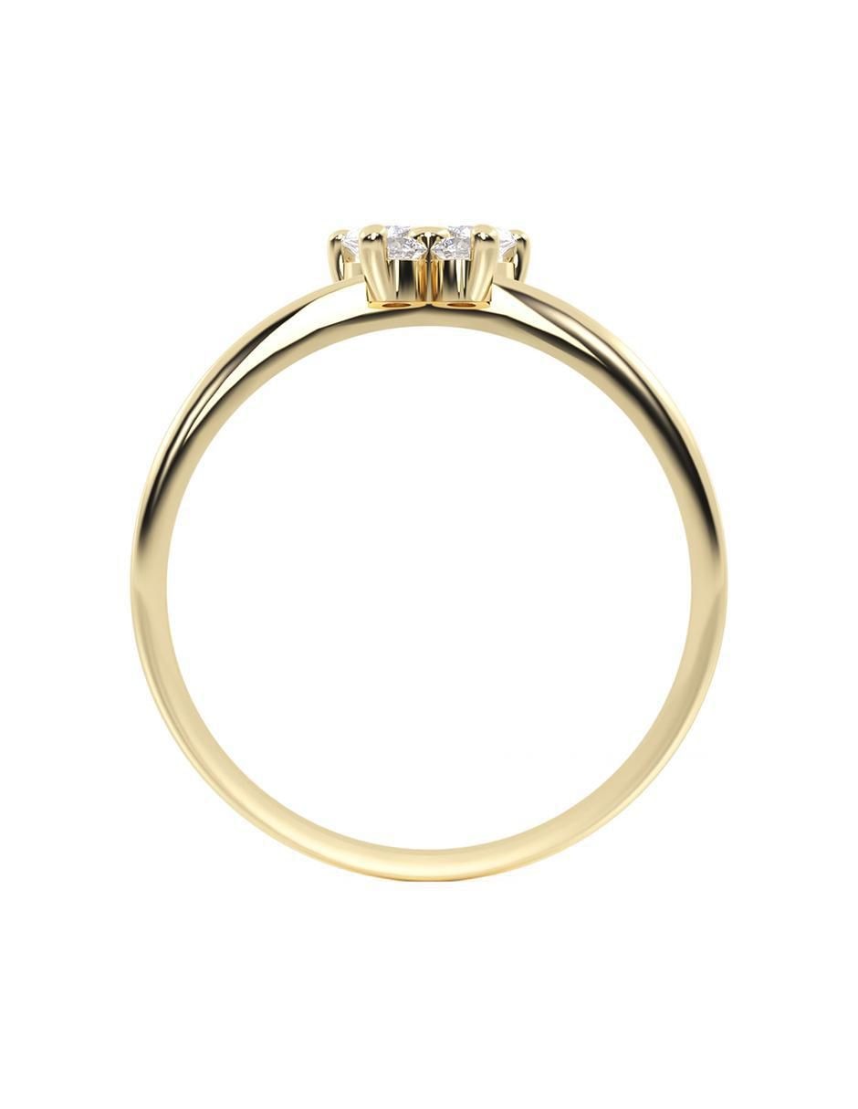 Anillo con gema "de (si aplica)" mariposa abba joyas sin familia no aplica 14 k "de" oro zirconia brillante