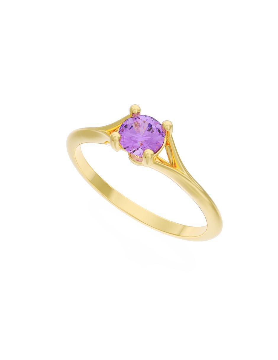 Anillo de compromiso "de" oro 10 k fonelli eternidad zirconia