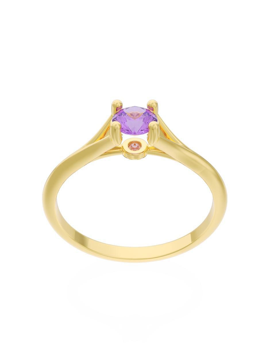 Anillo de compromiso "de" oro 10 k fonelli eternidad zirconia